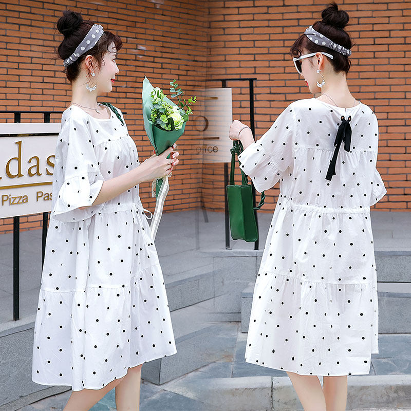 孕妇2020夏装新款夏天宽松连衣裙 思采罗连衣裙