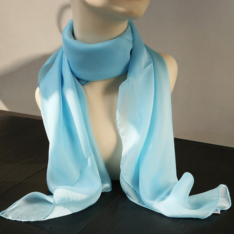 100%桑蚕丝丝巾90方巾纯色米白色新款春秋夏薄款纱巾围脖真丝围巾,淘宝优惠券,粉丝福利购,淘宝优惠卷