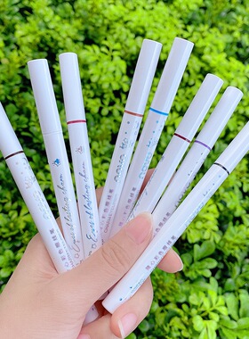 极细不分叉novo白色眼线笔防水持久不晕染初学者彩色眼线液笔胶笔