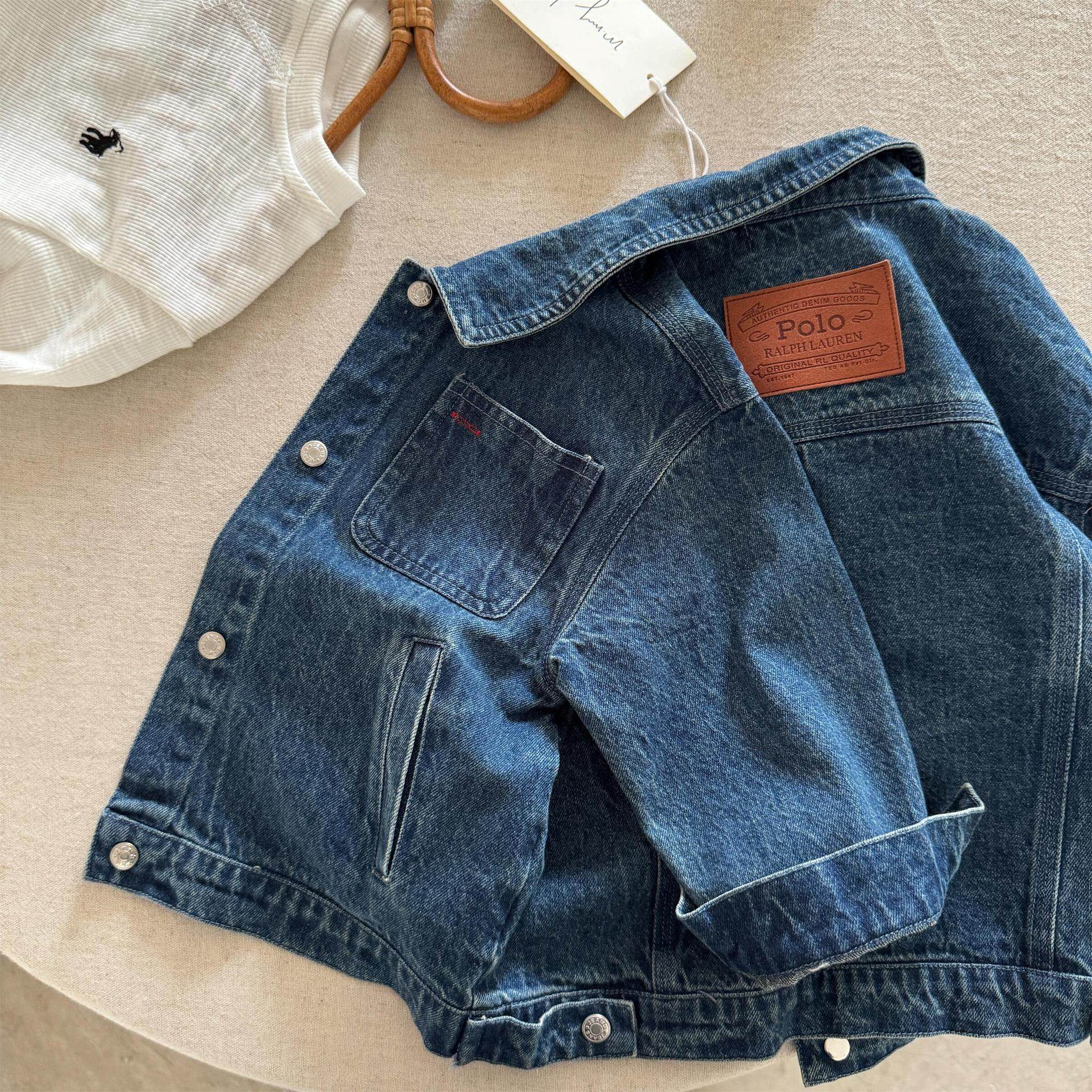 儿童牛仔衫2025秋男童日系贴标休闲外套宝宝小童春秋衫大童夹克潮,淘宝优惠券,粉丝福利购,淘宝优惠卷