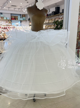 新娘结婚超蓬七骨婚纱裙撑可调