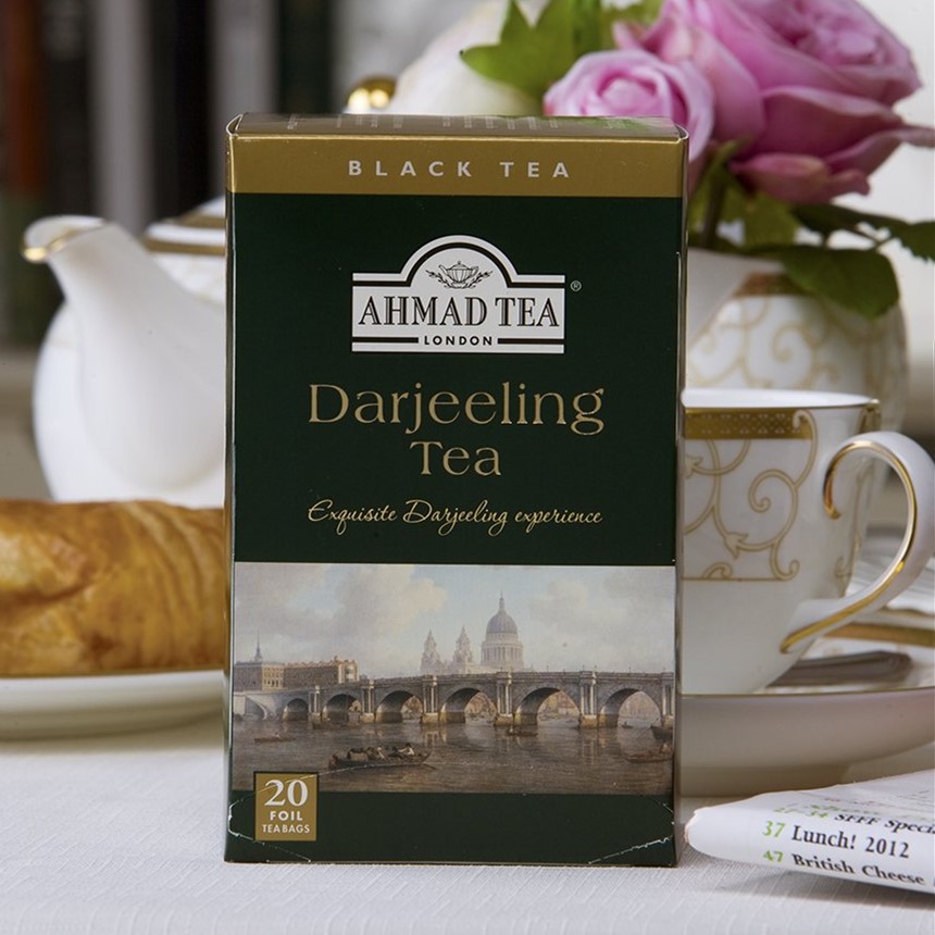 AHMAD TEA英国亚曼大吉岭红茶 20个进口袋泡茶包-图0