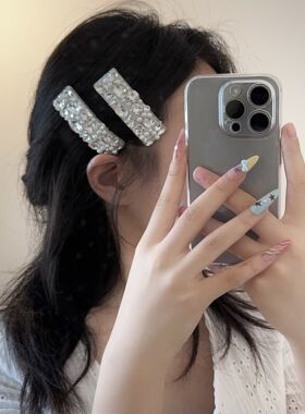 水钻珍珠发夹一字夹BB夹后脑勺女