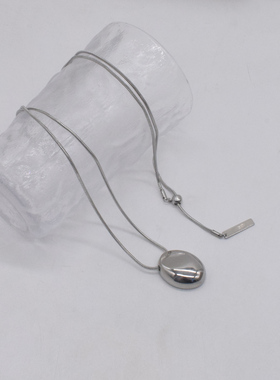 欧美合金女式椭圆形项链