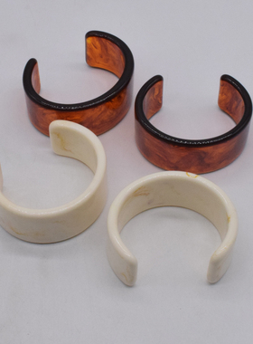 复古女式树脂宽边手镯