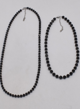 辣妹水晶串珠女式项链