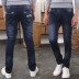 Quần jeans bé trai không khí nước ngoài 10 Phiên bản Hàn Quốc cho bé trai 2019 xuân hè mới Quần dài 12 trẻ em trong quần trẻ em lớn 15 tuổi - Quần jean