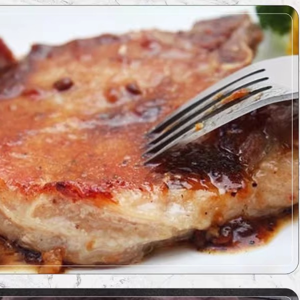 千般就黑椒T骨猪扒冷冻半成品猪排带骨猪排腌制猪扒简餐1kg10片 - 图2