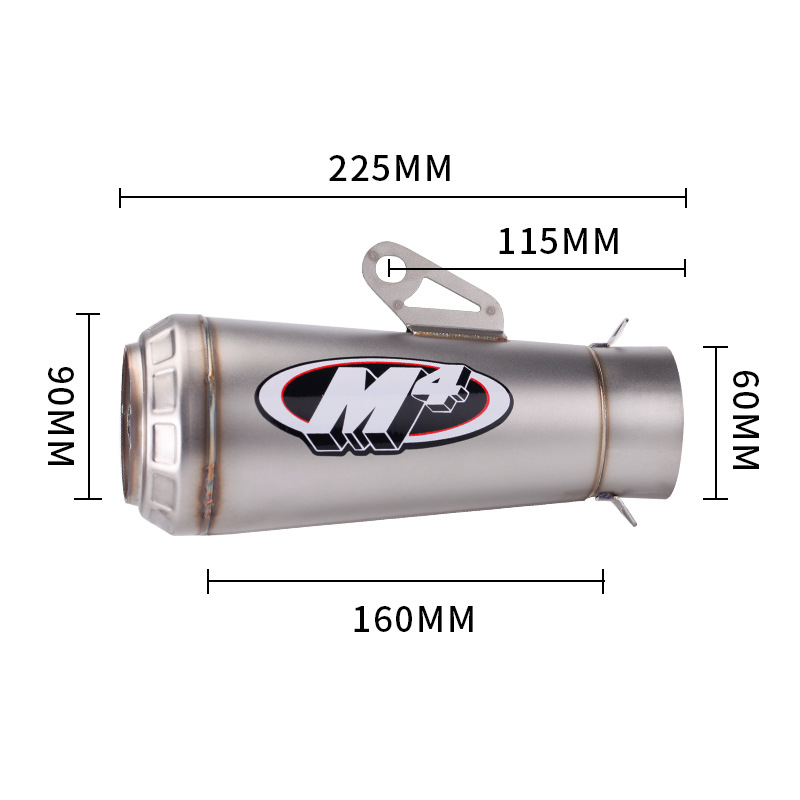 适用改装摩托车跑车音排气管通用车型春风川崎MT10/ZX6R大牛通用 - 图1