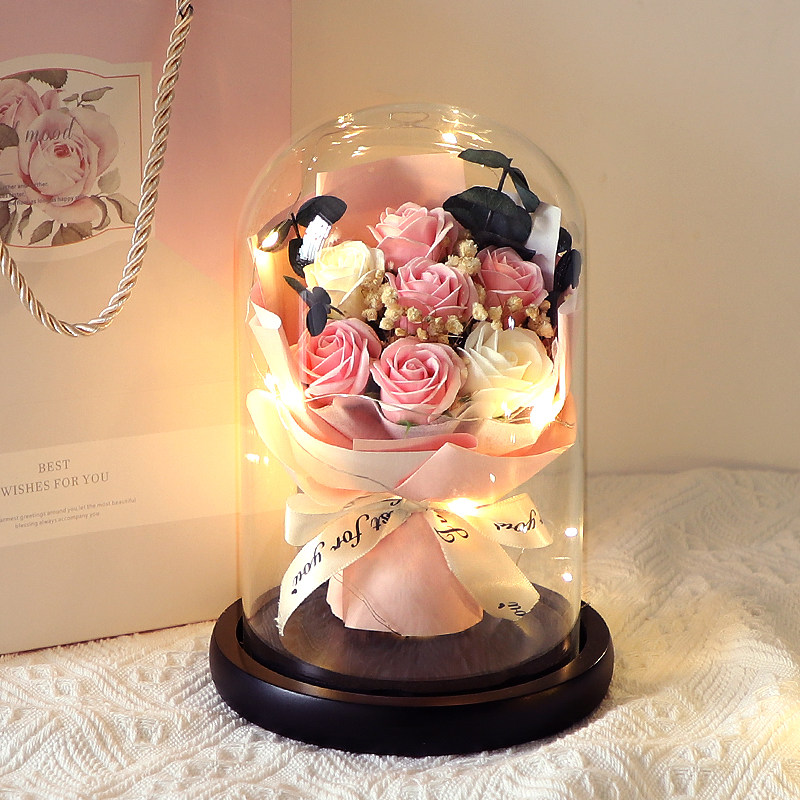 生日礼物女生七夕情人节送女友男友周年纪念日表白干花永生小花束