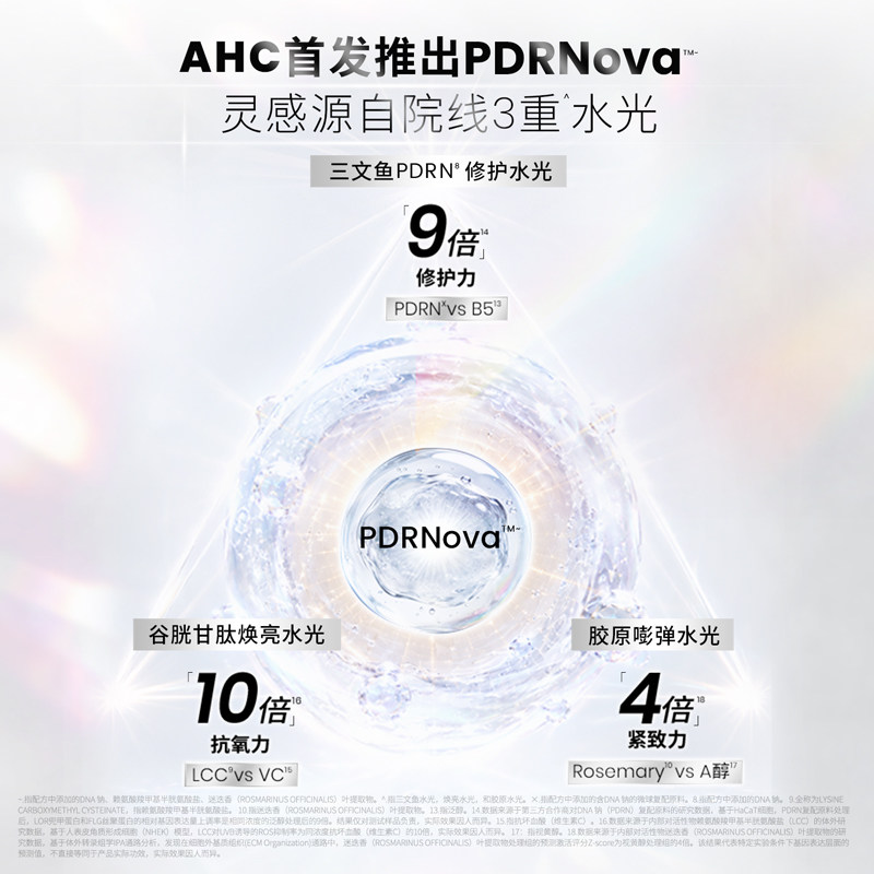 AHC超水光精华露130ml