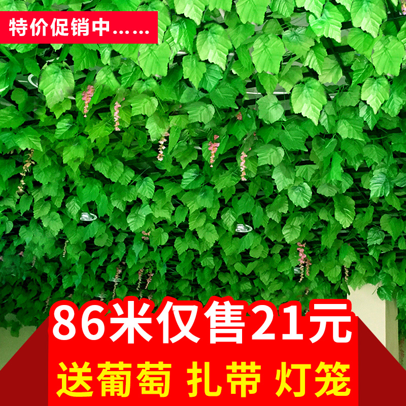 仿真藤条假花藤蔓绿叶树叶绿植塑料室内包空调水管道遮挡吊顶装饰 - 图2