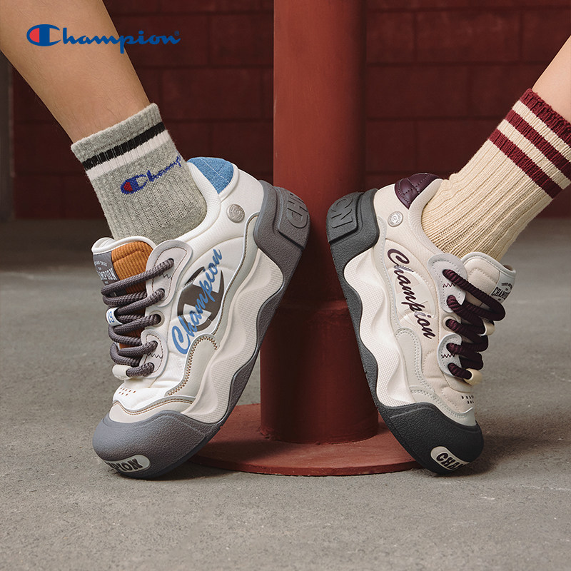 【丁禹兮同款】Champion冠军板鞋25秋冬新款低糖面包鞋女休闲鞋男,淘宝优惠券,粉丝福利购,淘宝优惠卷