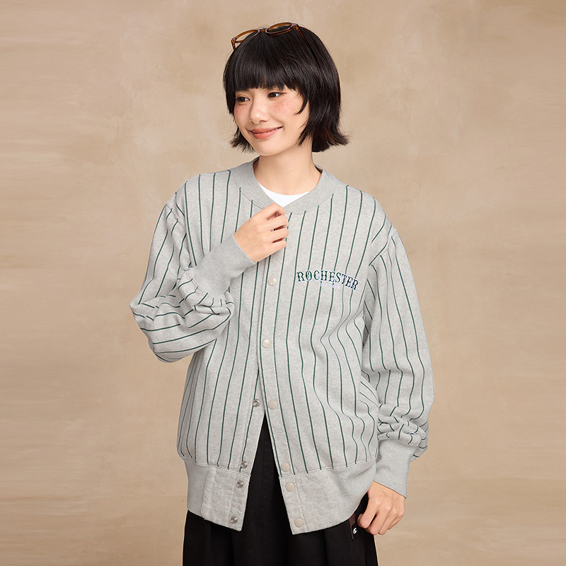 Champion冠军针织外套男25冬季新款落肩加绒条纹美式开衫女复古秋,淘宝优惠券,粉丝福利购,淘宝优惠卷