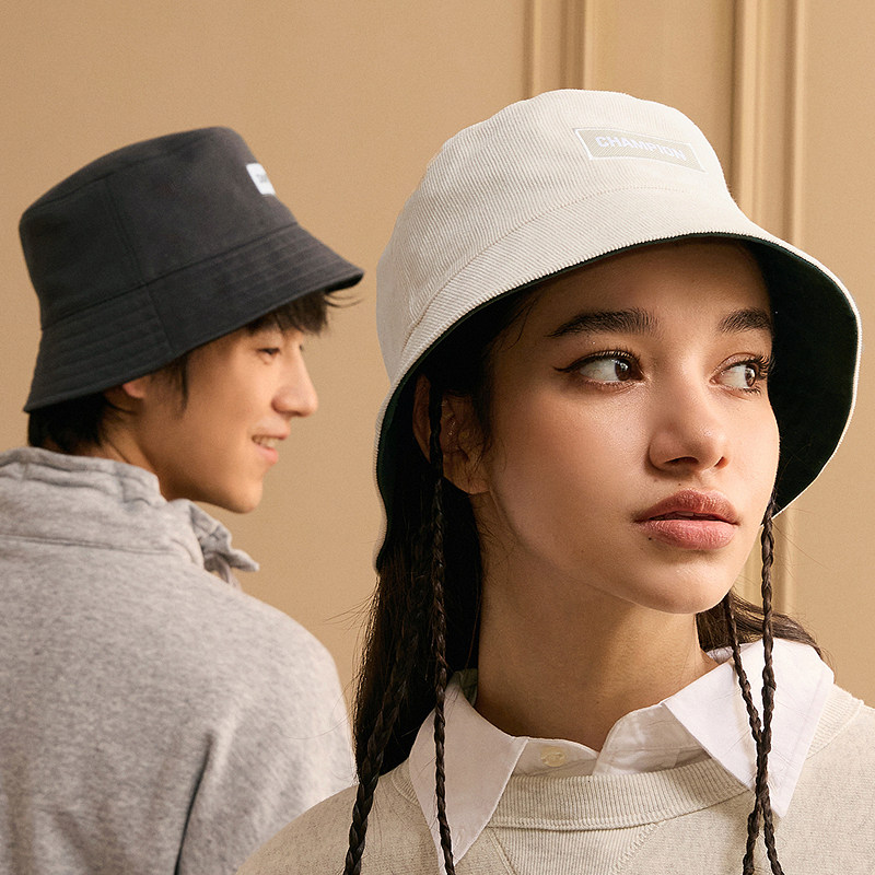 Champion冠军2024秋季新款渔夫帽双面美颜帽情侣休闲男女潮流时尚,淘宝优惠券,粉丝福利购,淘宝优惠卷