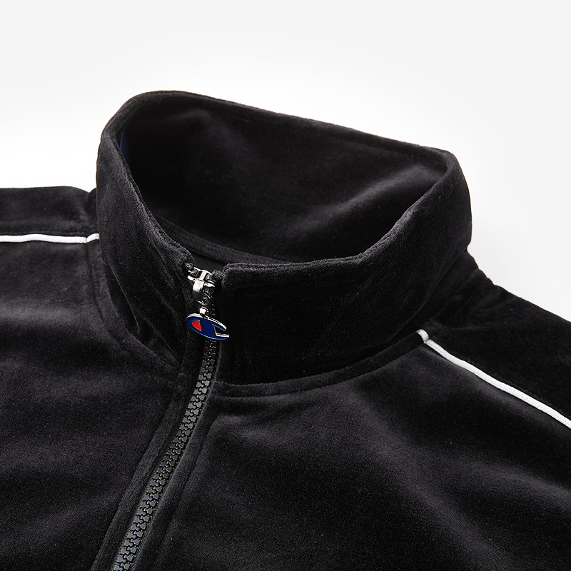 Champion冠军丝绒外套男2026春季新款休闲风立领开衫夹克复古风女,淘宝优惠券,粉丝福利购,淘宝优惠卷