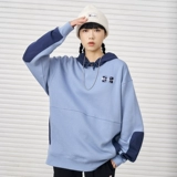 Утепленная весенняя толстовка с капюшоном для влюбленных подходит для мужчин и женщин, с вышивкой