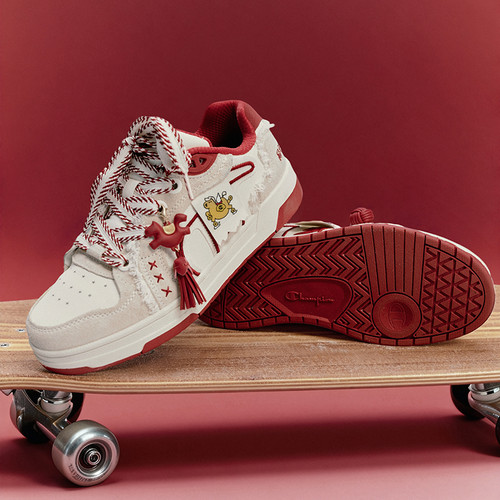 【马年系列】Champion冠军26春季新款红色飘带板鞋女运动休闲鞋男 - 图3