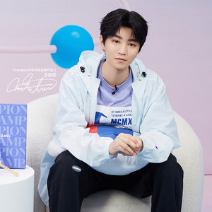 【王俊凯同款】Champion冠军情侣外套女2024春季户外开衫夹克男