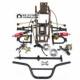 DIY four-wheel ATV suspension brake steering assembly