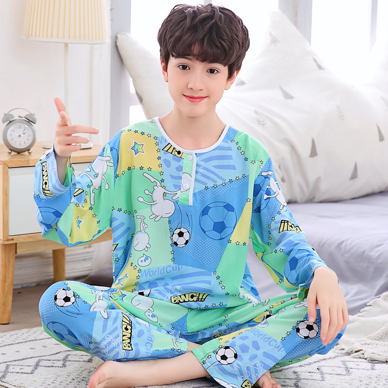 夏季青少年男童人造棉男士睡衣 杜迈恩睡衣/家居服套装