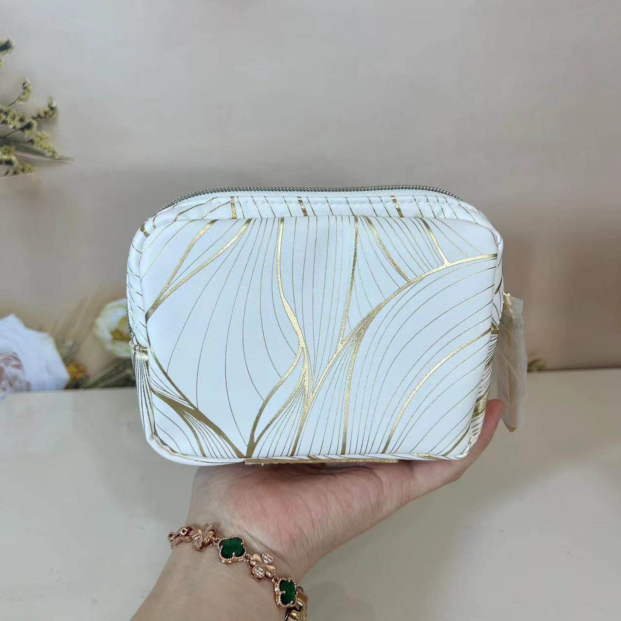 雅诗兰黛专柜 白金奢宠PU化妆包 子母包礼盒装便捷简约收纳包,淘宝优惠券,粉丝福利购,淘宝优惠卷