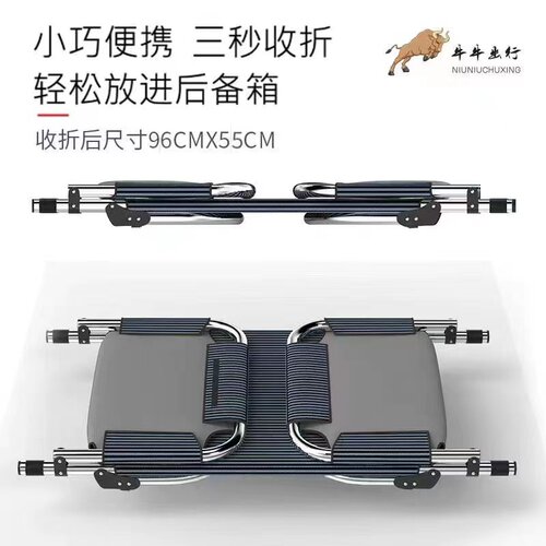 车载床新款不锈钢牛津布非后排座垫折叠旅行床副驾驶睡觉神器轿车 - 图3