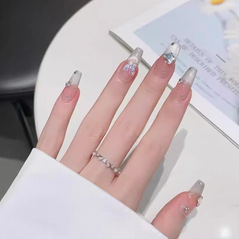 珊瑚之恋纯手工穿戴甲纯欲风气质轻奢高级日常美甲可拆卸甲片美甲,淘宝优惠券,粉丝福利购,淘宝优惠卷