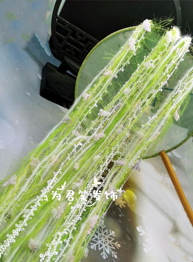民族编发头饰异域个性麻花藏族头绳彩绳发绳神器粉花彩带头饰古风