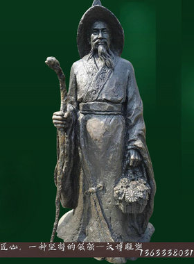 雕像古代历史人物户外景观定制