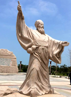 汉博雕塑石材雕刻苏东坡苏轼雕塑