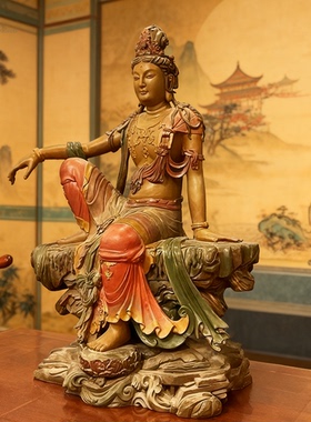 玻璃钢铸铜彩绘佛像定制作