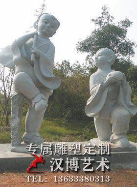 古代景观园林人物雕塑