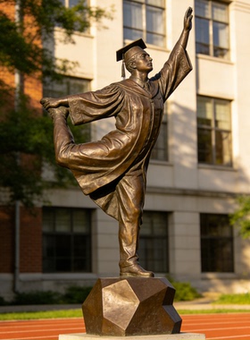 铸铜学生看书雕塑定制校园主题人物铜像户外公园图书馆摆件定制