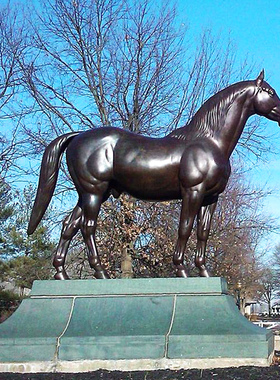 玻璃钢铸铜仿真马雕塑艺术品