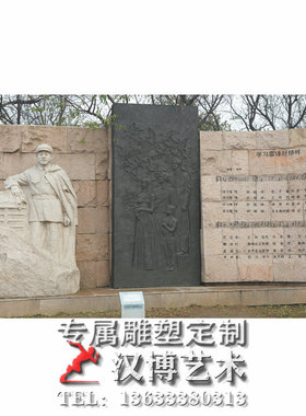 大型花岗岩古代人物雕塑定制