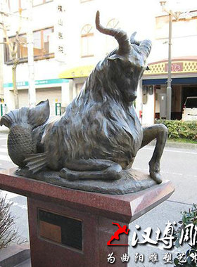 玻璃钢十二星座动物雕塑