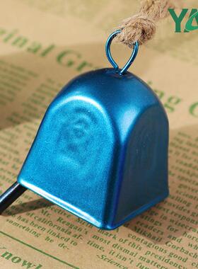 跨境热卖手工漆复古金属铃铛家居庭院装饰品圣诞铃铛diy铁吊钟铃