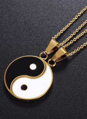 Cross-border assembled necklace romantic couple jewelry gift