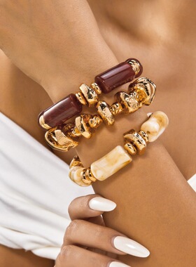 Cross-border lava pleated bracelet trendy jewelry for women