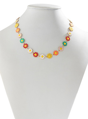 Fashion daisy necklace - Women's gift jewelry跨境女项链手链
