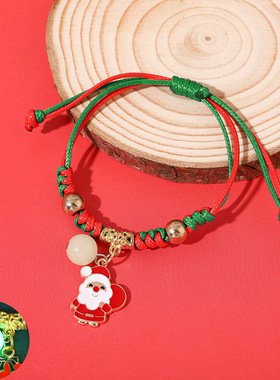 Luminous Christmas woven bracelet women's jewelry圣诞节手链