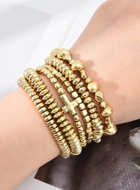 Cross-border cross bracelet set for women's jewelry跨境手链