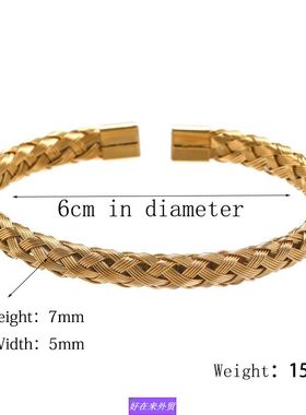 厂价批发外贸钛钢饰品手镯男简约