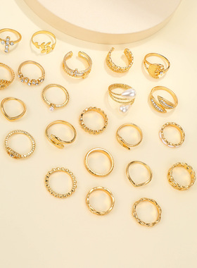 Cross-border Pearl Ring Elegant Jewelry for Women跨境戒指女