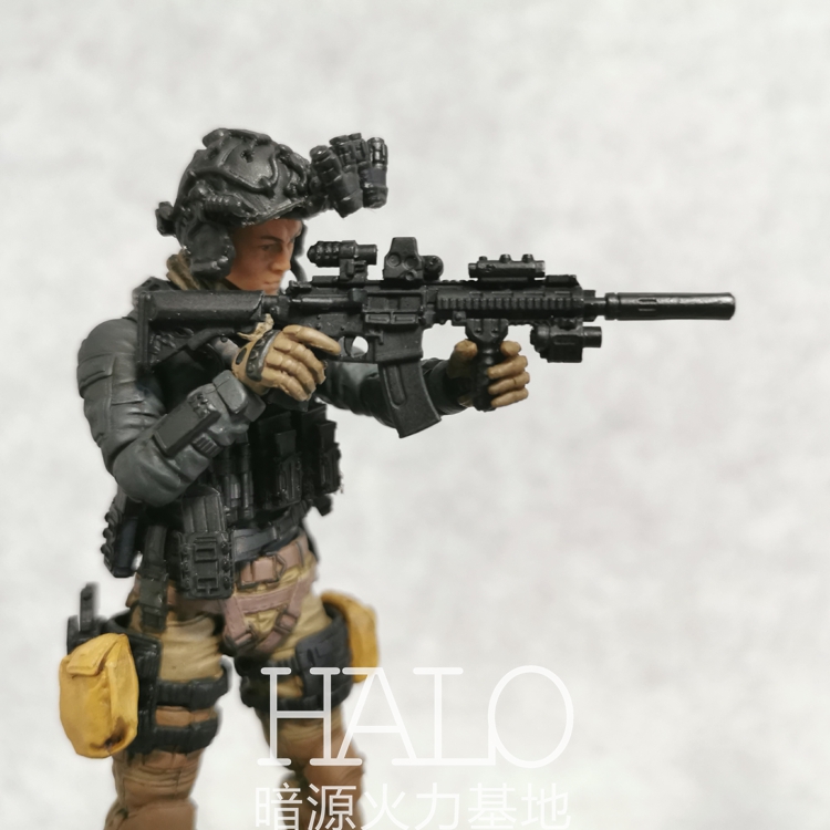 适配1:18暗源GIJOE酸雨行星绿谷 3.75寸兵人HK416/MK18武器配件-图2