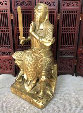 神像玄武祖师爷黄铜供奉装饰品