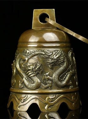 黄铜寺庙六字真言声音清脆风铃