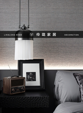 伶珑木摆件轻奢系卧室床头柜组合