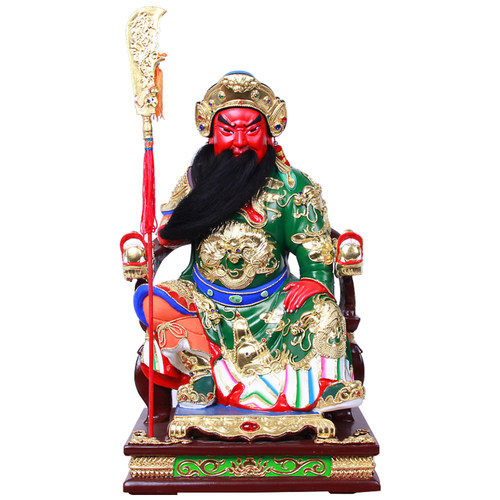 新品家用旗开得胜关公佛像供奉武财神关圣帝君关二爷神像工艺摆件 - 图2